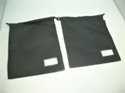 2 X Plantronics 8" X 10" BLACK Carrying Pouch for SupraPlus & EncorePro Headsets