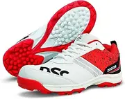 DSC Men Zooter Boys Cricket Shoe Size 6 (White-Blue)
