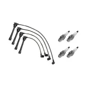 4 x NGK Spark Plugs + Bosch Ignition Leads for Hyundai Lantra J2 J3 Tiburon GK