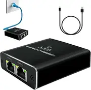 Ethernet Splitter 1 to 3, Network Cable Connector, 1000Mbps Ethernet Splitter, USB Charging Ethernet Splitter, 3 Devices Networking Splitter Ethernet Hub Splitter, Ethernet Splitter Adapter