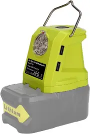 Portable LED Lantern Light for Ryobi 18v Battery 450lm LED Work Light Dual USB