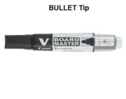 PILOT V Board Master Whiteboard Marker Bullet Tip - 1 DOZEN BLACK ink