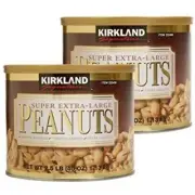 Kirkland Signature Super Extra-Large Peanuts Roasted & Salted 2.5 lbs 2 Pack