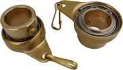 Stanwood Wind Sculpture Non Tangle Flagpole Swivel/Rotating Ring, Brass Spinner