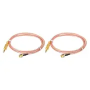 RG316 Coaxial Cables SMA Male to 3.5mm TS Male 5.9FT Orange 2Pcs