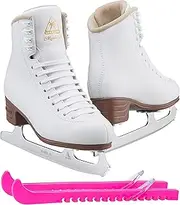 [Jackson Ultima] Mystique Figure Ice Skates for Women and Girls Bundle with Guardog Skate Guards