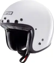 Simpson Chopper Solid, open face helmet , color: White , size: S