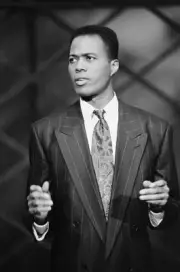 Comedian Anthony Griffith performs on October 6, 1992 - 1992 TV Photo