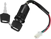 Alipis Motorcycle Ignition Switch with Key for ATV Durable Replacement Keyed Switch Easy Installation for Off Road Use Reliable Electrical Circuit Protection