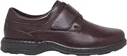 [Hush Puppies] Mens Roland Brown Leather Walking Casual Slip On Shoes 13 Dress Shoes