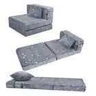 Kids Floor Mattress Glow in The Dark, Convertible Sofa Couch, Folding Futon