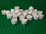 **25 CT LOT** Lego NEW white 2 x 2 round bricks