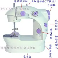 在飛比找Yahoo!奇摩拍賣優惠-【寶貝屋】帶燈 電動迷你縫紉機 家用縫紉機 桌上型 小型 方