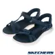 SKECHERS 女鞋 健走系列 涼拖鞋 瞬穿舒適科技 GO WALK FLEX SANDAL - 141481NVY