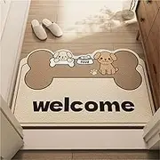 Door Mat Entry, Non-Slip Rubber Back Front Door Mat Absorbent Indoor Door Mat Doormat Entryway Mat