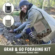 Mushroom Foraging Bag Mesh Mushroom Hunting Pouch with Adjustable Shoulder xdTak