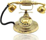 Vintage Rotary Dial Telephone Antique Phone Retro Landline Phones Old Fashioned Telephone for Home Office Cafe Bar Hotel Decor