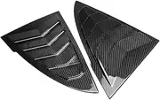 Compatible For Tesla Model 3 2024 Exterior Car Rear Window Panel C Pillar Triangle Louver Shutter Cover Trim Dry Carbon Fiber Accessories
