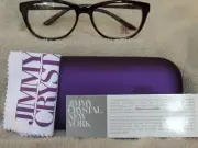 New Jimmy Crystal Women's Eyeglass Frame Valletta Tortoise Plastic 53-16-135
