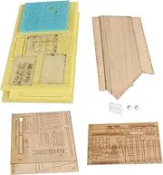 Baosity 1/35 Scale DIY Wooden Model Building Kit, European Ruins House, Suitable for 1/35 Scale Dioramas, Perfect for DIY Hobby and Fans