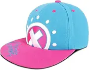 [Roffatide] Anime One Piece Baseball Cap for Boys Adjustable Embroidered Snapback Hat Flat Brim Trucker Hat