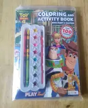 Disney Toy Story 4 Coloring & Activity Book with Paint & Crayon-NEW