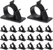 50pcs Adhesive Pipe Bracket Clamp Reusable Water Pipe Fixing Buckle for Cable Management Homes Offices Vehicles Easy Installation Space Saving Design