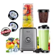 1200W VEWIOR Personal Blender 6-Edge Blade, 17oz & 23oz BPA Free to-Go Cups