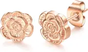 VOJO Implant Grade G23 Titanium Stud Earrings for Sensitive Ears Post Pierced
