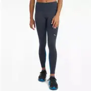 Saucony Fortify Tights Women's Small Blue Stretch Skinny Leg Activewear JDM775