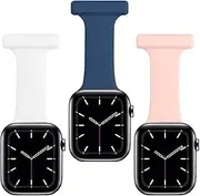 Proxima Direct Fob for Apple Watch Clip-On Strap Band 38/40/41/42/44/45mm, Soft Silicone for iWatch Series 9/8/7/SE/6/5/4/3/2/1, Suitable for Nurses, Midwives, Doctors, Health Care Personnel, Hikers