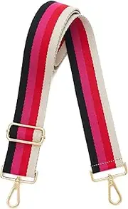 [DOAPMLL] Wide Purse Straps Replacement Adjustable Crossbody Gold Hardware Canvas Shoulder Strap For Women