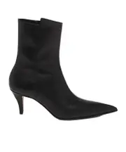 Alexander McQueen Birdee Pointed-Toe Ankle Boots 36,37,38.5,38,39,40,41 black