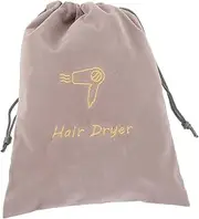 3pcs Hair Dryer Bag Drawstring Travel-sized Easy to Store Safe Reliable Washable for Home or Travel