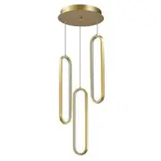 Vencha Lumo Trio Pendant Light - Gold - 3000K Warm White