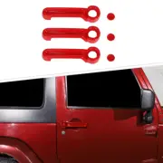 Red Exterior Door Handle & Tailgate Shell Cover Trim For JEEP Wrangler JK 07-17 (for: Jeep)