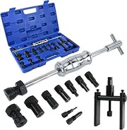 PACEWALKER 12Pcs Motorcycle Blind Bearing Puller Kit Motorcycle Internal Bearing Puller Tool 8-25MM Slide Hammer Bearing Puller Motorcycle Tool Kit