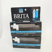 Brita Water Filter Bottle Replacement Filters 4 ct Hard Sided Sport Bottles Lot