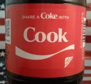 Share A Coke With Cook 2018 Limited Edition Coca Cola Bottle
