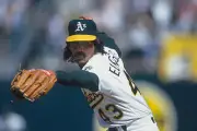 Oakland Athletics Pitcher Dennis Eckersley 1980 Baseball Photo