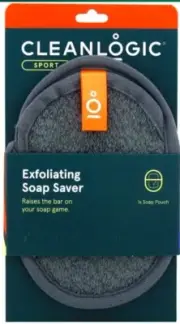 Cleanlogic Exfoliating Soap Saver Soap Pouch, Detoxification Sport