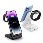 3 in 1 Wireless Charger Foldable Charging Stand For Apple Watch Air Pods iPhone
