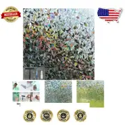 Decorative Static Cling Window Film - 45" x 78.7" with UV & Thermal Protection