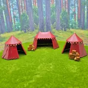 Tents & Crates set Scatter Terrain Scenery Tabletop 28mm Miniatures Wargame DnD