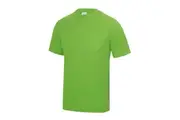 AWDis Just Cool Mens Performance Plain T-Shirt (Lime Green) - UTRW683