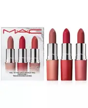 MAC Hail To Chic 3pc Teddy 2.0/Ruby Woo/Stay Curious Lipstick. NIB!