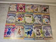 TY Beanie Babies LOT of (15) Glow In The Dark STICKER Trading Cards, 1999