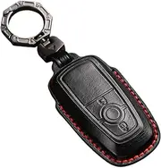 MAX COOL Leather Car Remote Key Fob Cover Key Shell Suitable for Ford Next Gen Ranger 2022-2023 Black