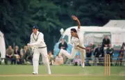 Keith Boyce Bowling & Geoff Boycott Essex V Yorkshire 1971 OLD CRICKET PHOTO