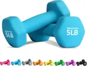 Hand Weight Neoprene Coated Dumbbell for Home Gym Equipment Workouts Strength...